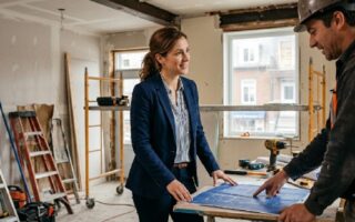 courtier en travaux