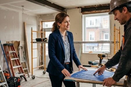 courtier en travaux