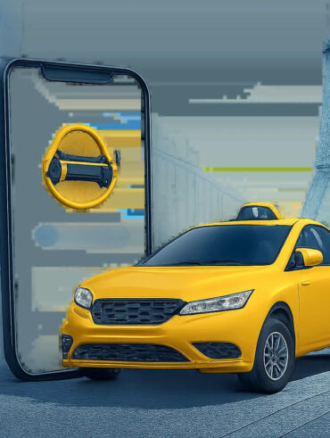 Illustration d’un service de réservation de taxi à Paris, pensée pour évoquer la fiabilité, la simplicité et la ponctualité. L’ensemble met en scène un trajet urbain moderne avec une ambiance professionnelle et rassurante.